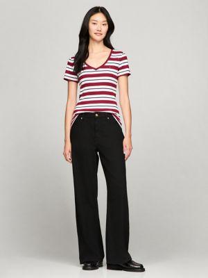 Stripe V-Neck Favorite T-Shirt Product Image