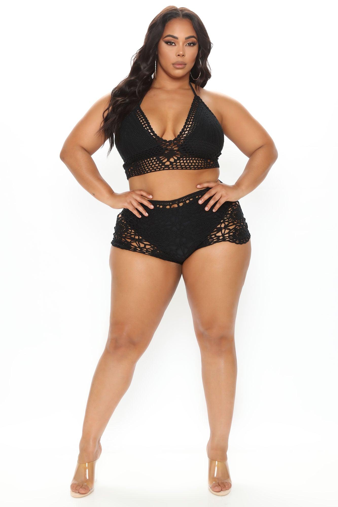 Desi Crochet Set - Black Product Image