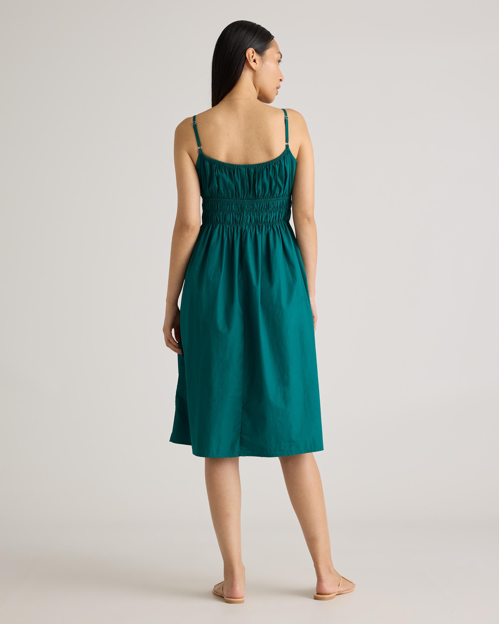 Quince | Women's Keyhole Midi Dress Organic Cotton Product Image