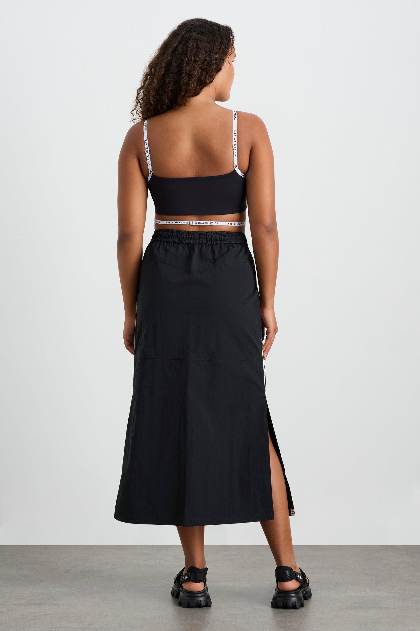 Logo Tape Spray Midi Skirt 647 Product Image