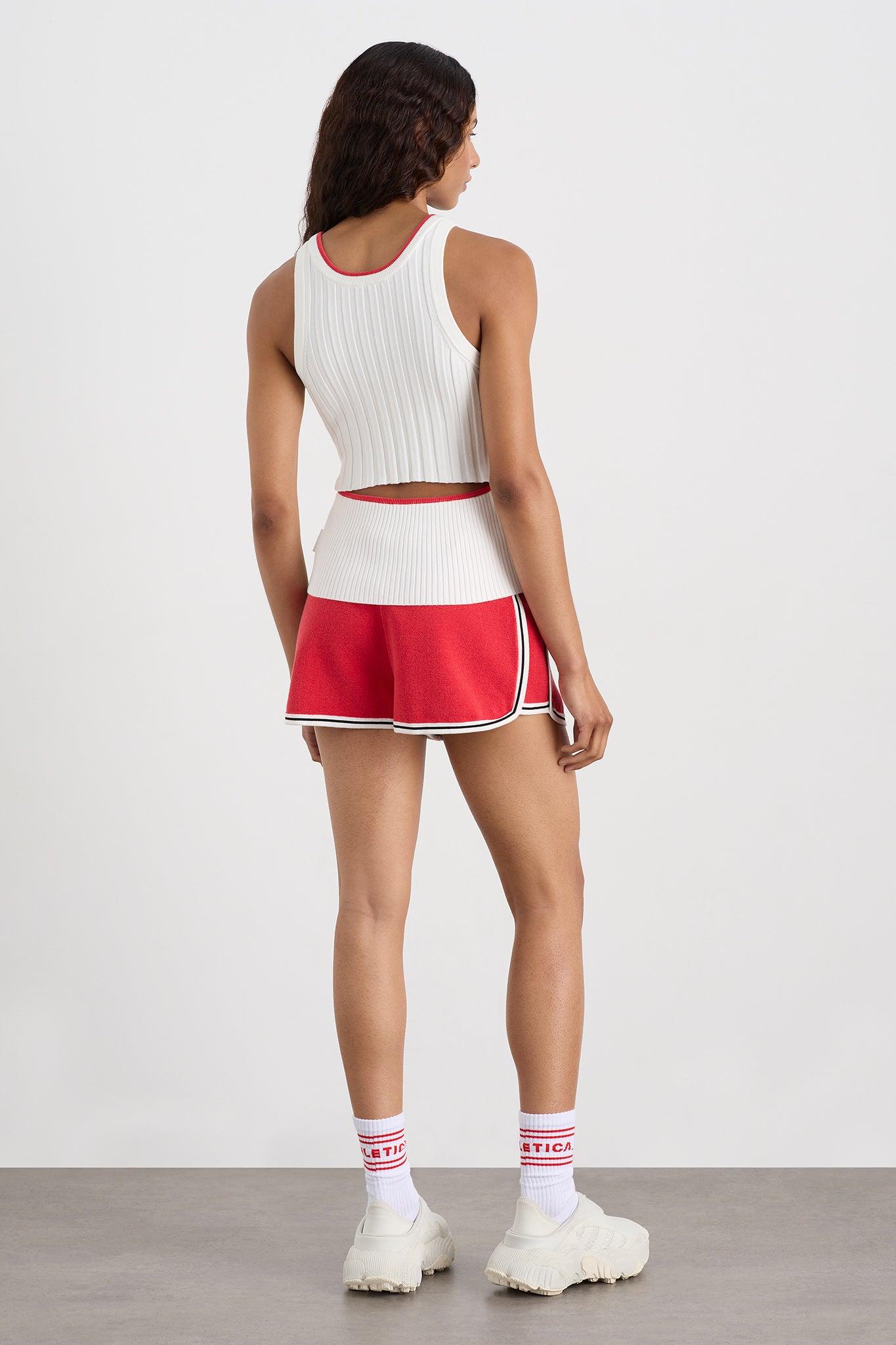 Racer Split Knit Top 107 Product Image