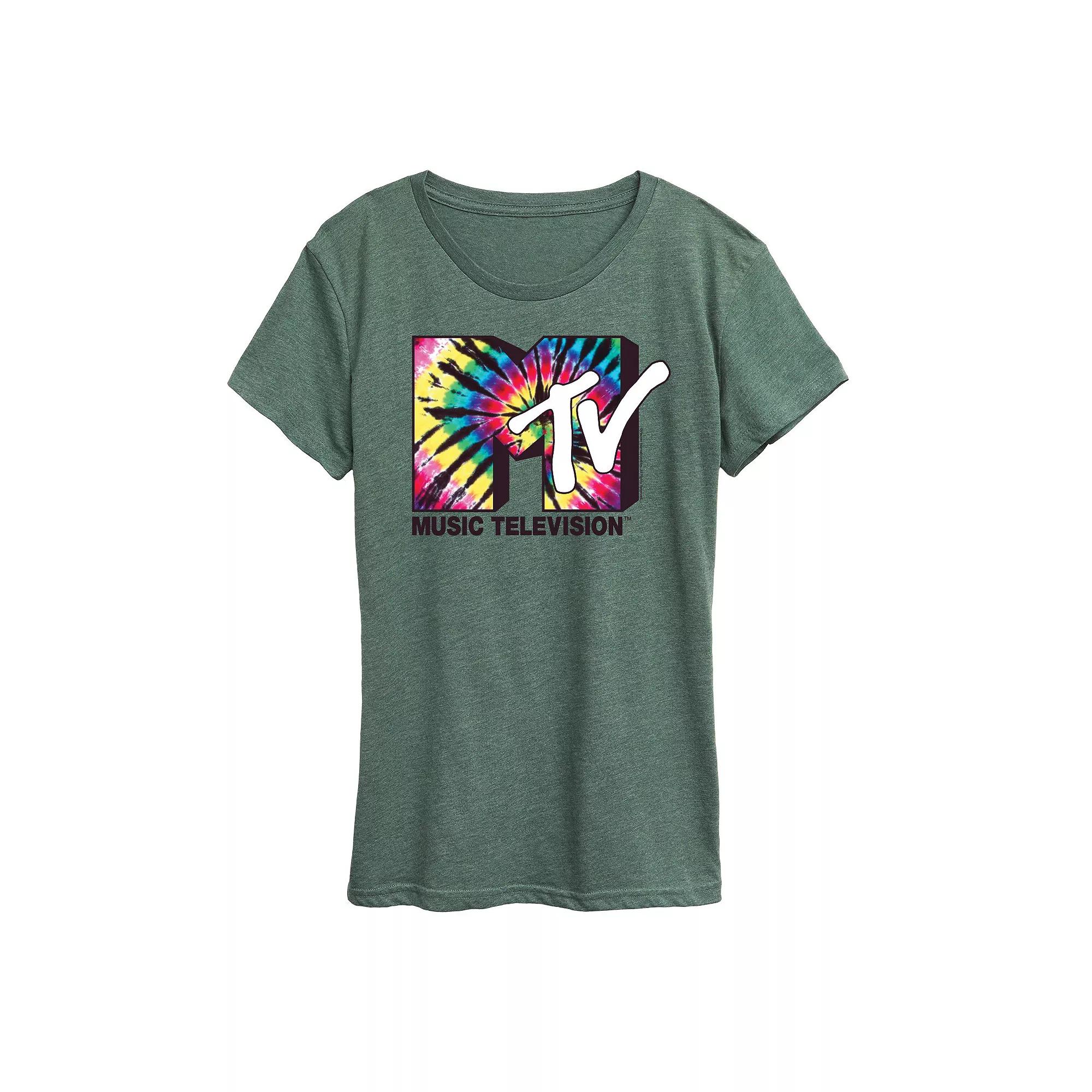 Women's MTV Tie Dye Logo Graphic Tee, Girl's,  Product Image