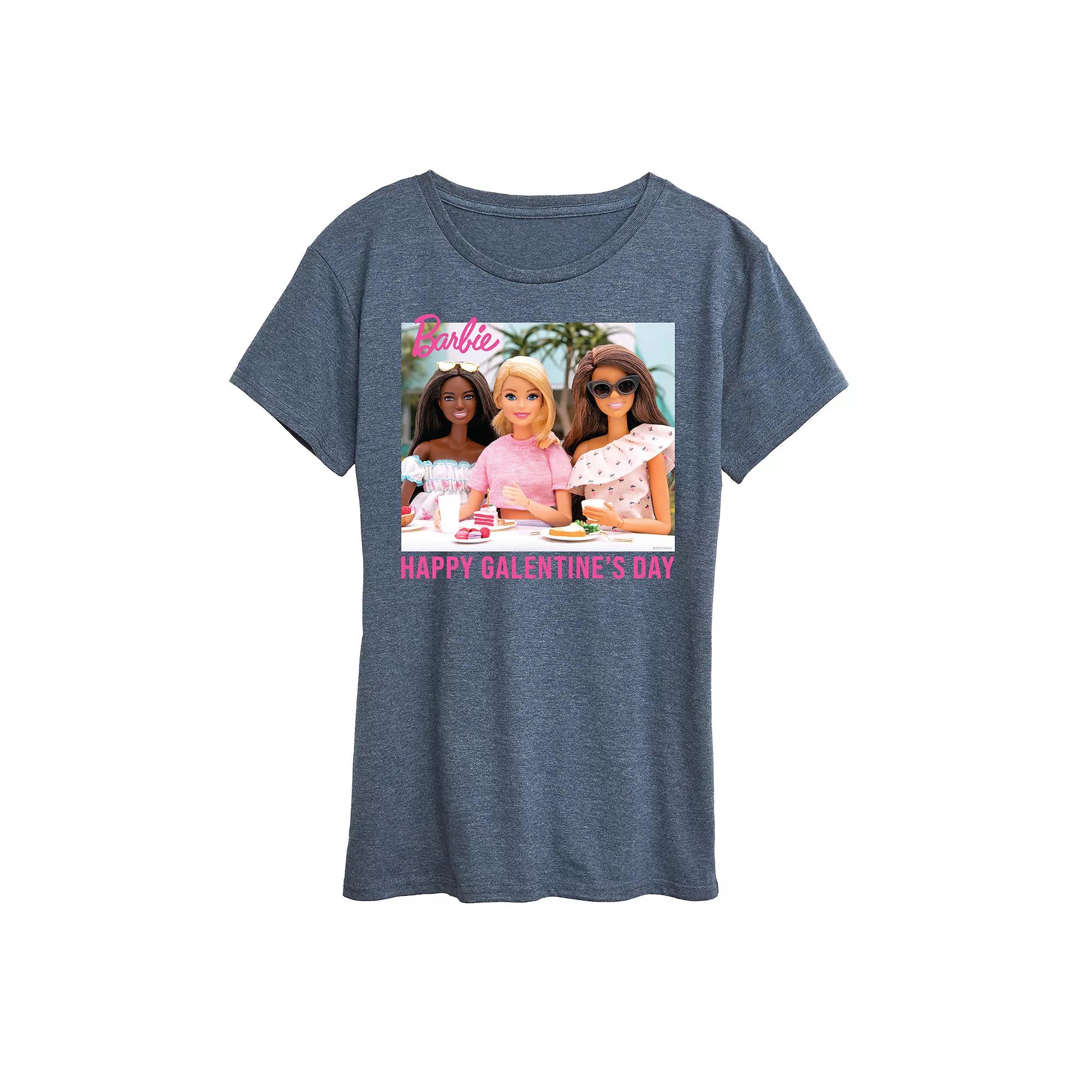Women's Barbie® Happy Galentine's Day Graphic Tee,  Product Image