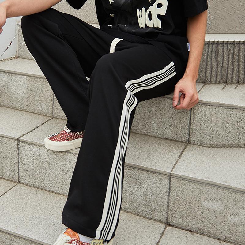 Sopula Men's Letter Embroidered Patchwork Pants Product Image