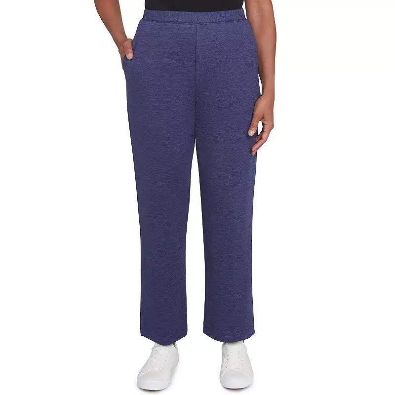 Womens Alfred Dunner Classic Straight Relaxed Short Length Pants Product Image