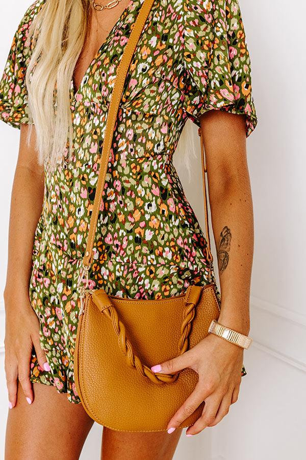 Allure Avenue Faux Leather Purse In Camel Product Image