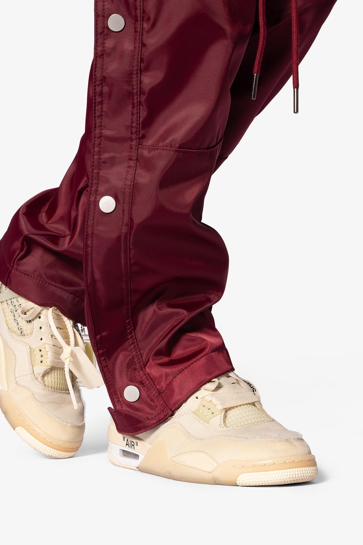 Snap Front Cargo Pants - Red Product Image