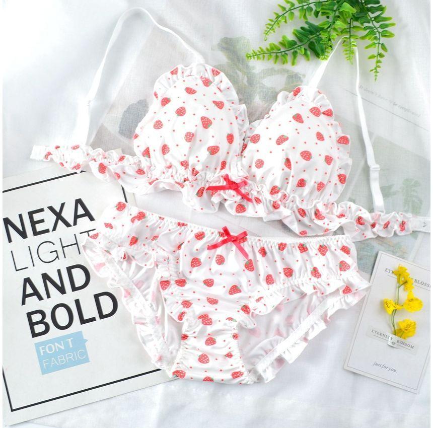 Set: Printed Bra + Panties Product Image