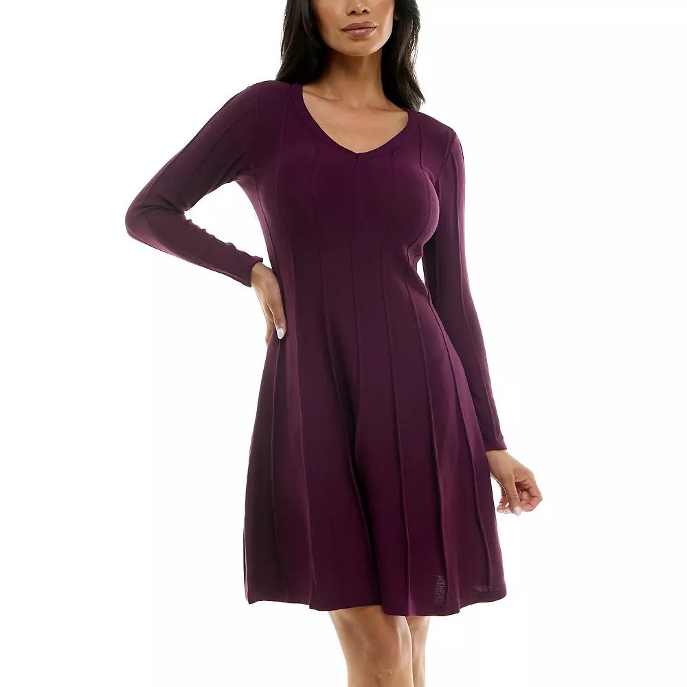 Women's Nina Leonard A-Line Sweater Dress,  Product Image
