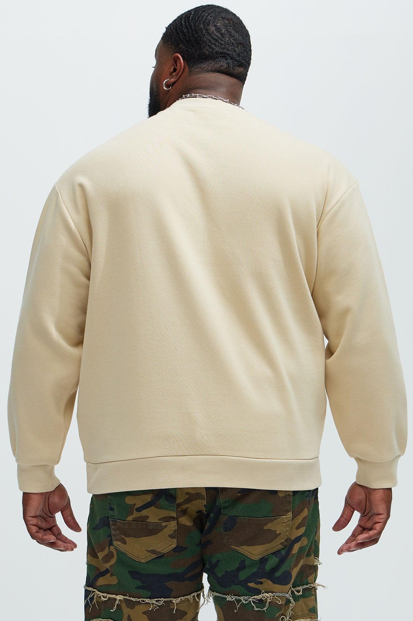 Tyson Crew Neck Sweatshirt - Tan Product Image