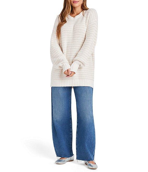 Splendid Brielle Knit Crew Neck Long Sleeve Sweater Product Image