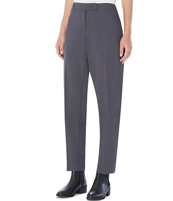 Jones New York Bi-Stretch Tapered Straight Leg Woven Pants Product Image