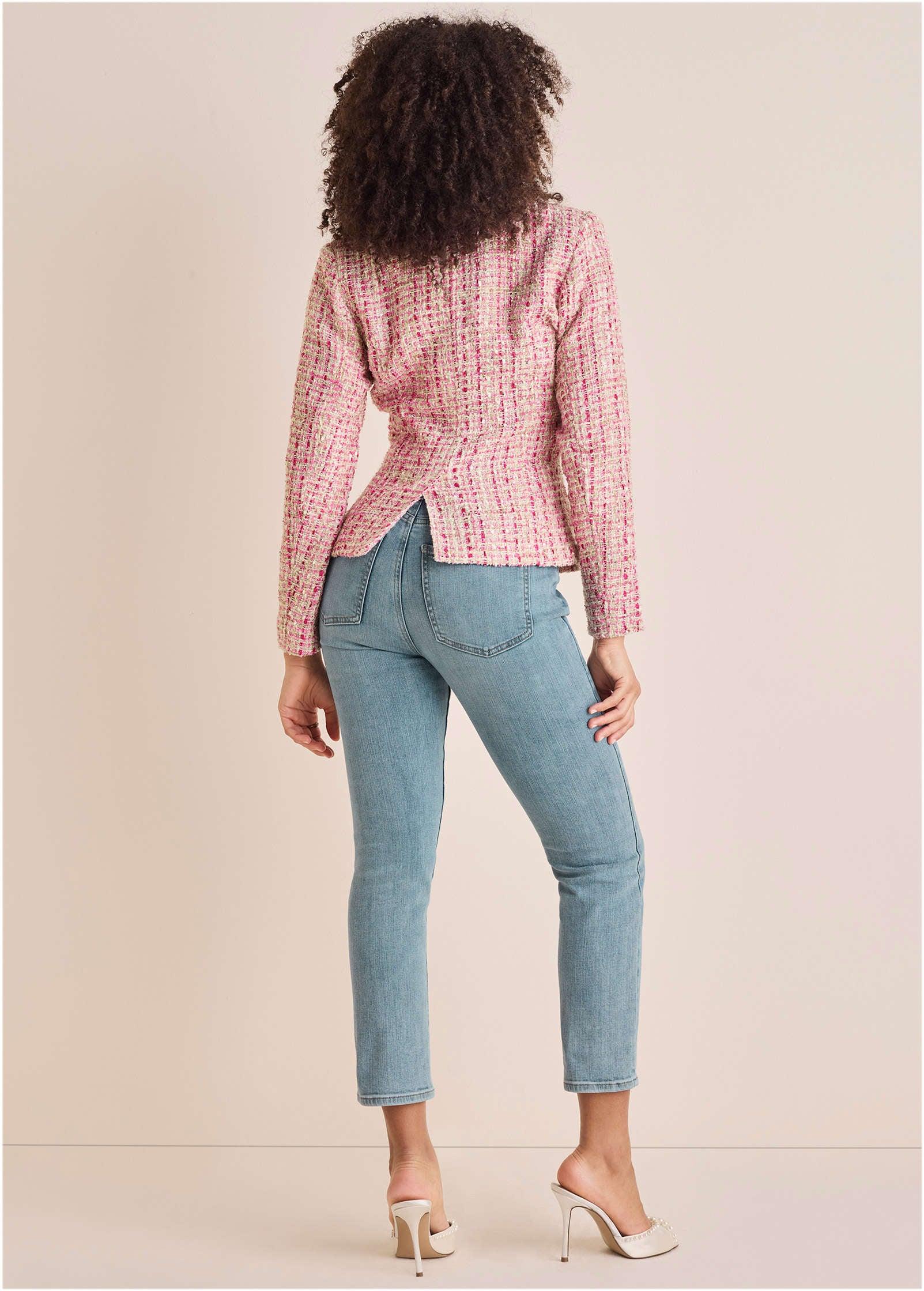 Sparkle Tweed Blazer - Pink Multi Product Image