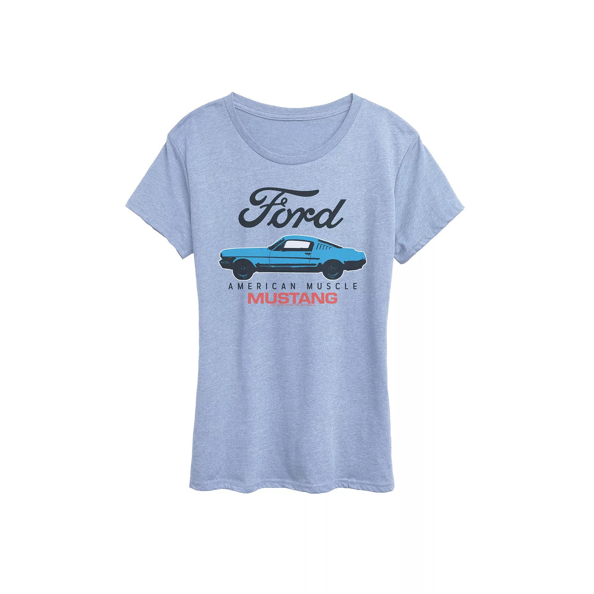 Women's Ford American Muscle Mustang Graphic Tee,  Product Image
