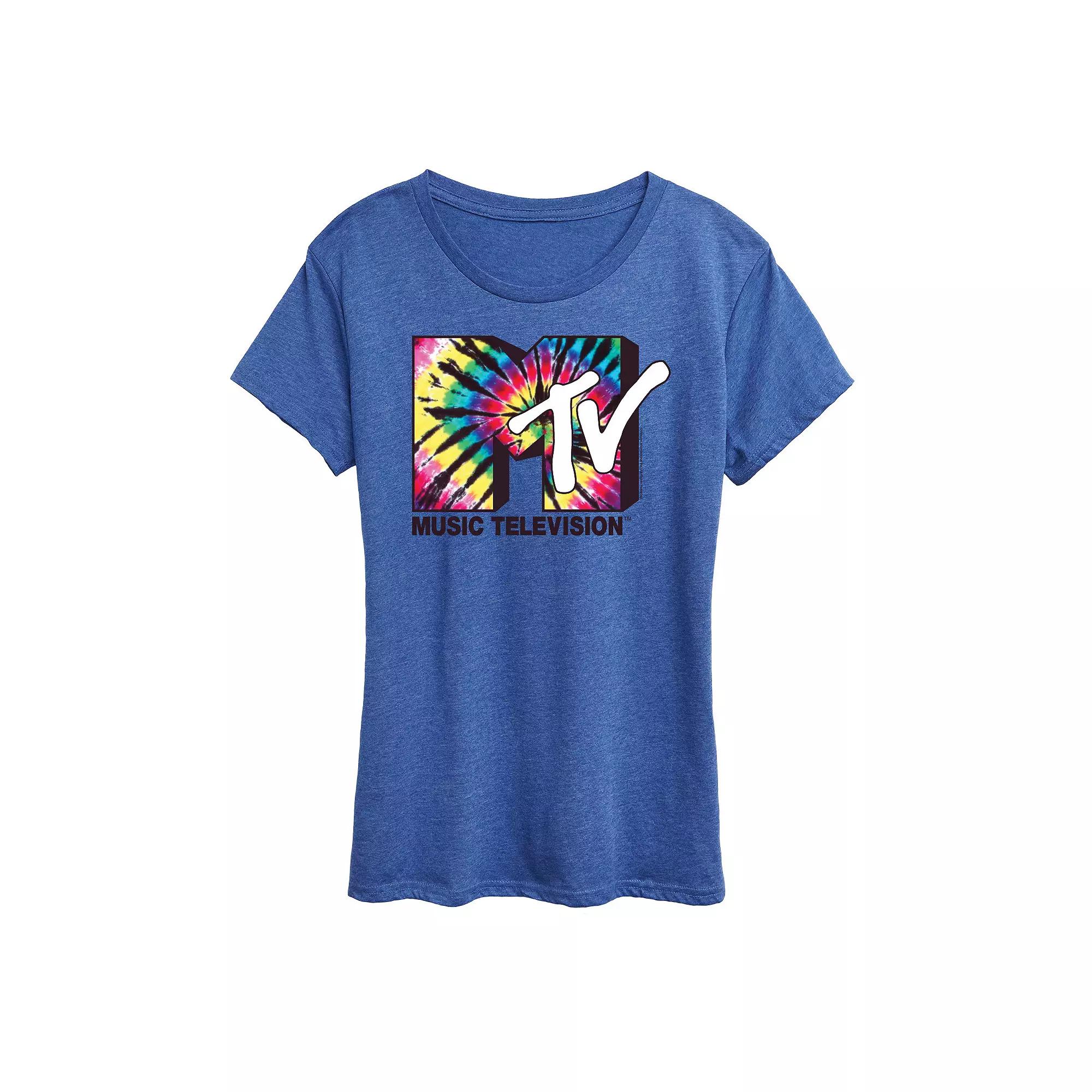 Women's MTV Tie Dye Logo Graphic Tee, Girl's,  Product Image