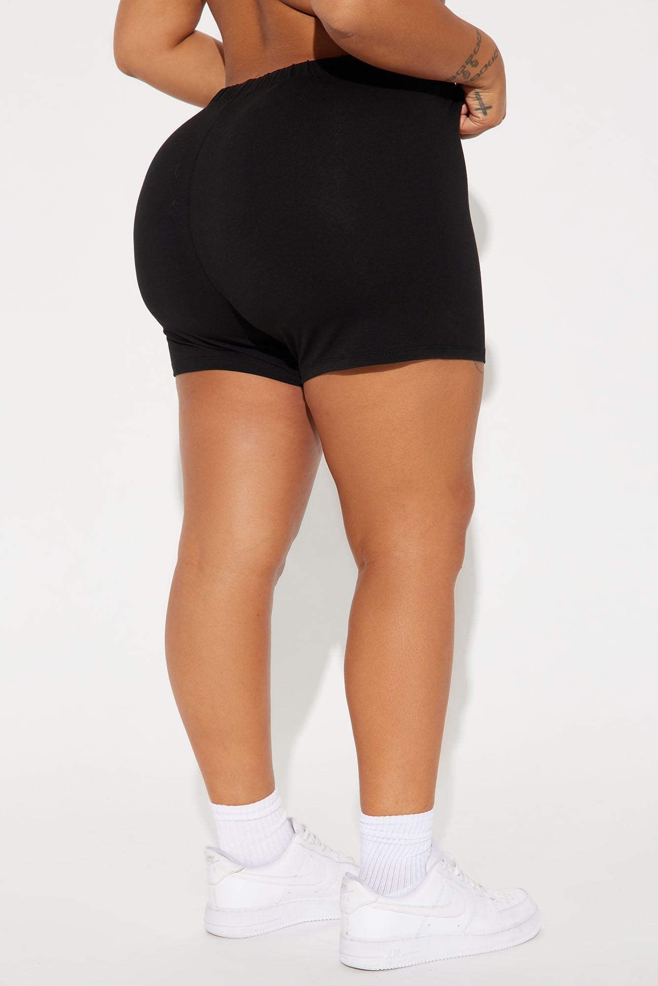 Plain Jane Mini Shorts - Black Product Image
