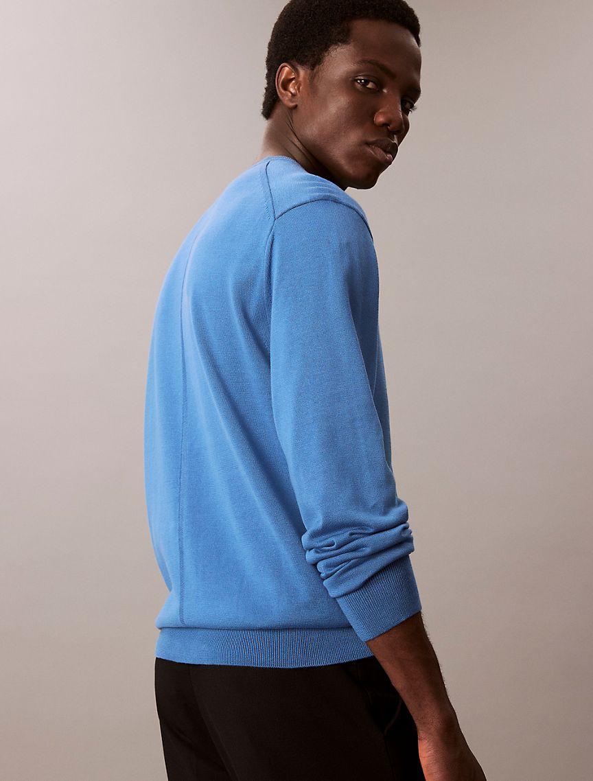 Calvin Klein Mens Supima Cotton Classic Sweater - Neutral Product Image