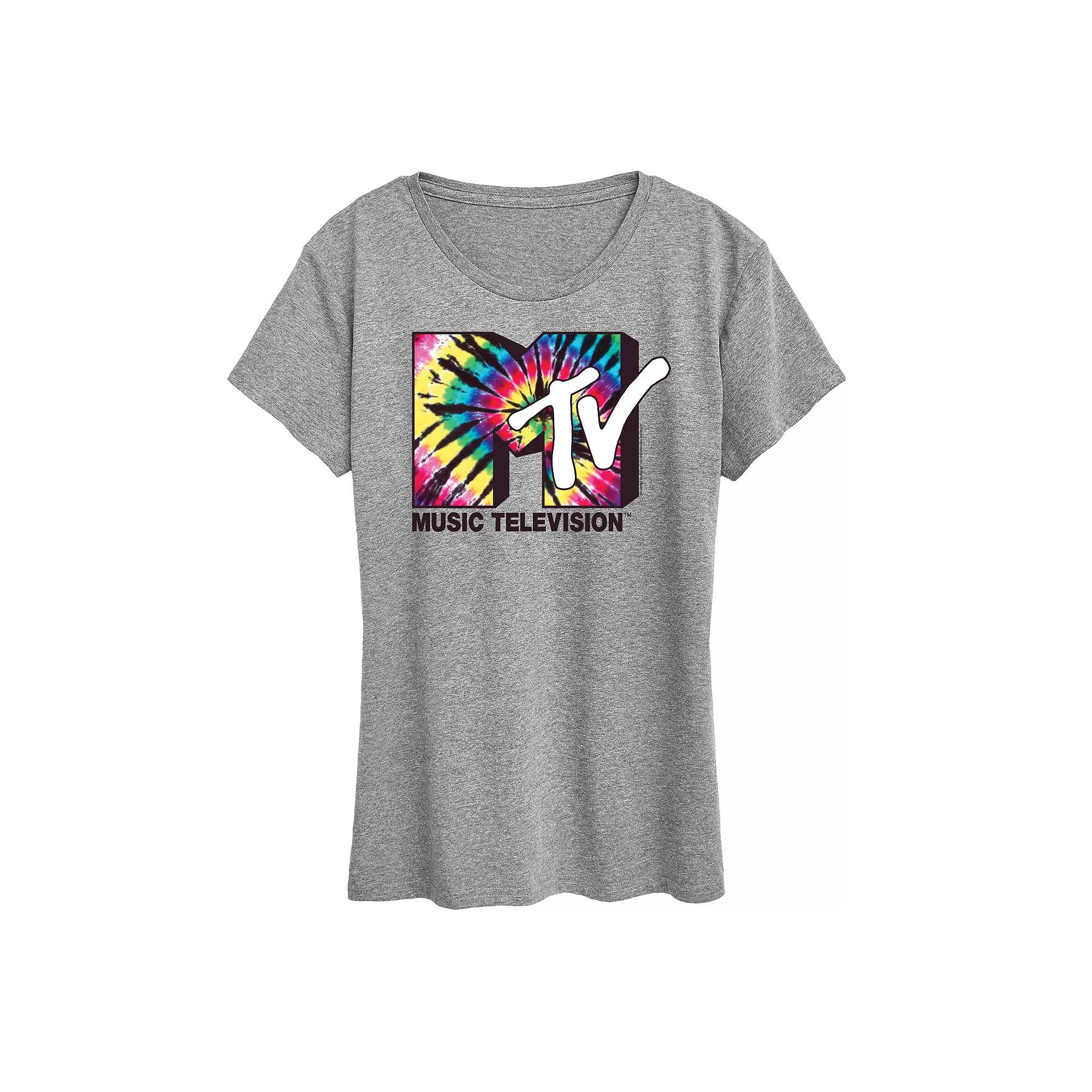 Women's MTV Tie Dye Logo Graphic Tee, Girl's,  Product Image