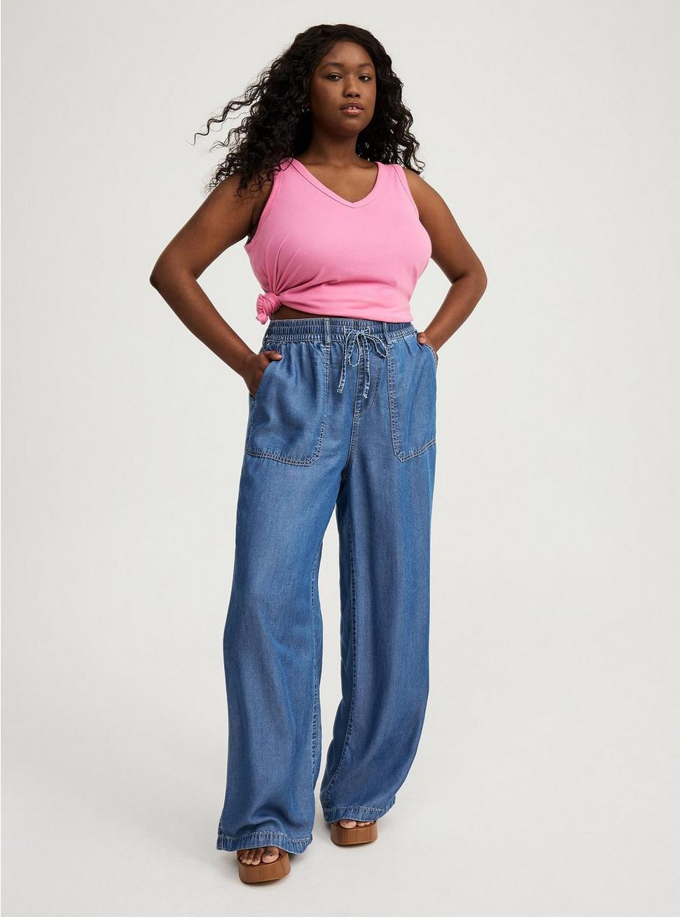 Girlfriend Signature Jersey V-Neck Tank Product Image