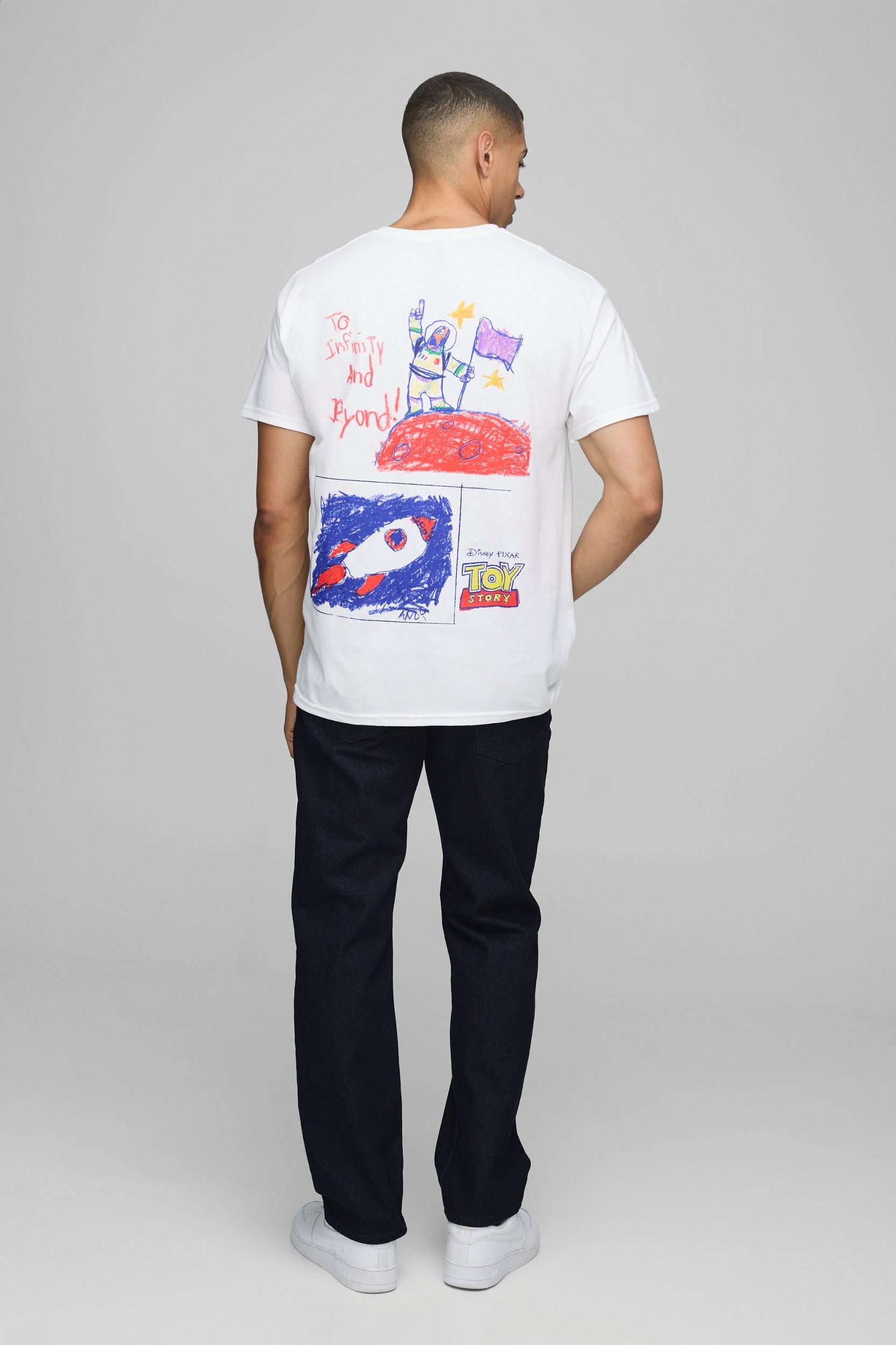 Oversized Disney Pixar Toy Story License Graphic T Shirt | boohooMAN USA Product Image