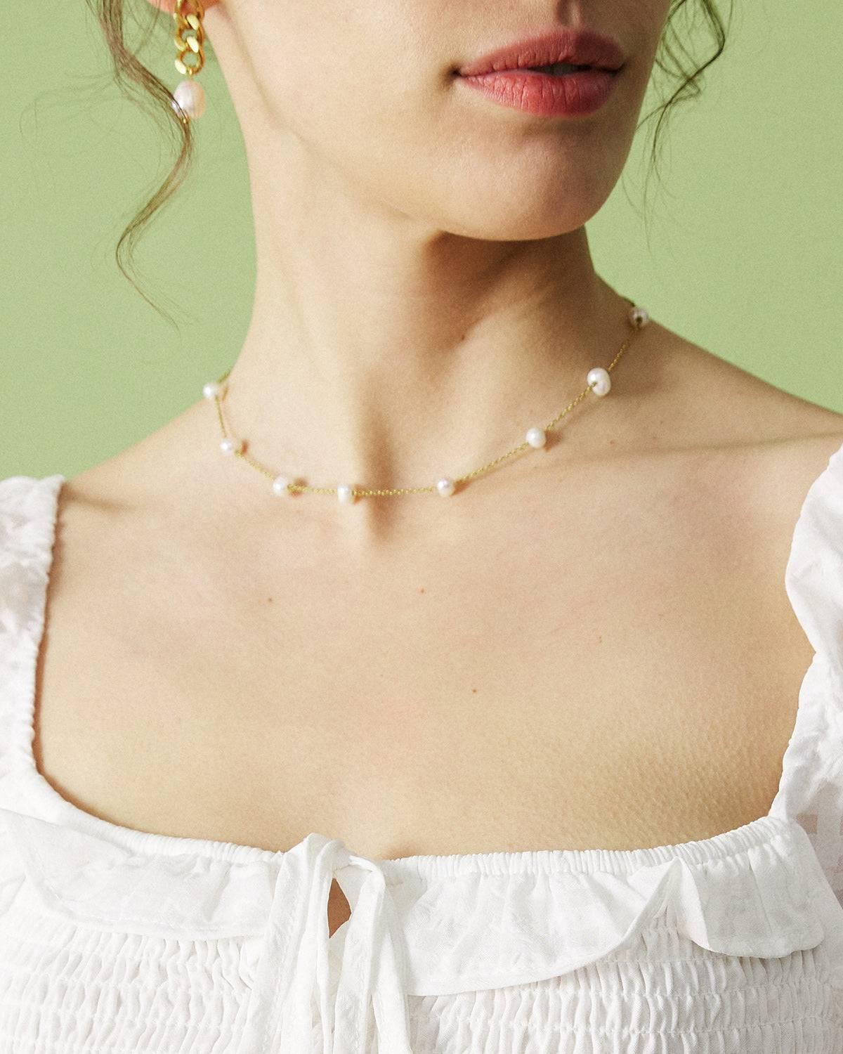 The Pearl Cable Chain Necklace Product Image