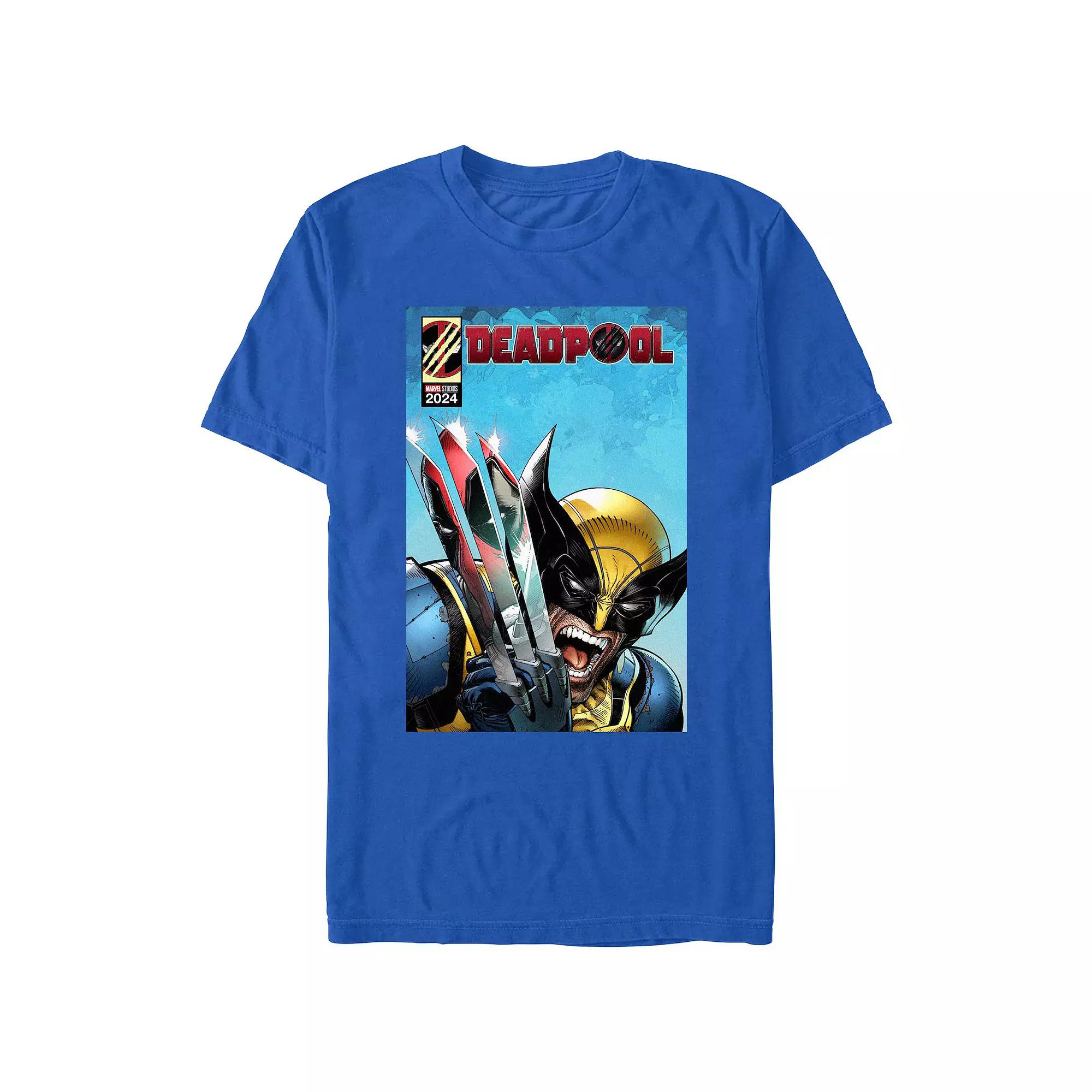 Men's Marvel Deadpool And Wolverine Claws Reflection Graphic Tee,  Product Image