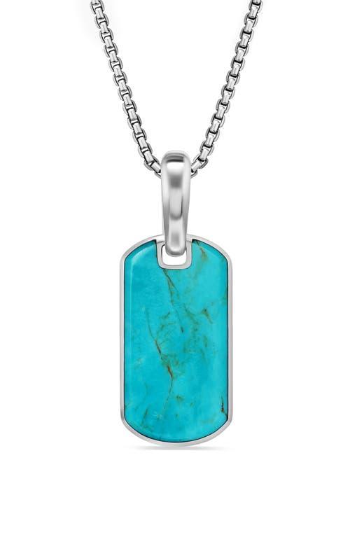 Mens Chevron Tag in Sterling Silver Product Image