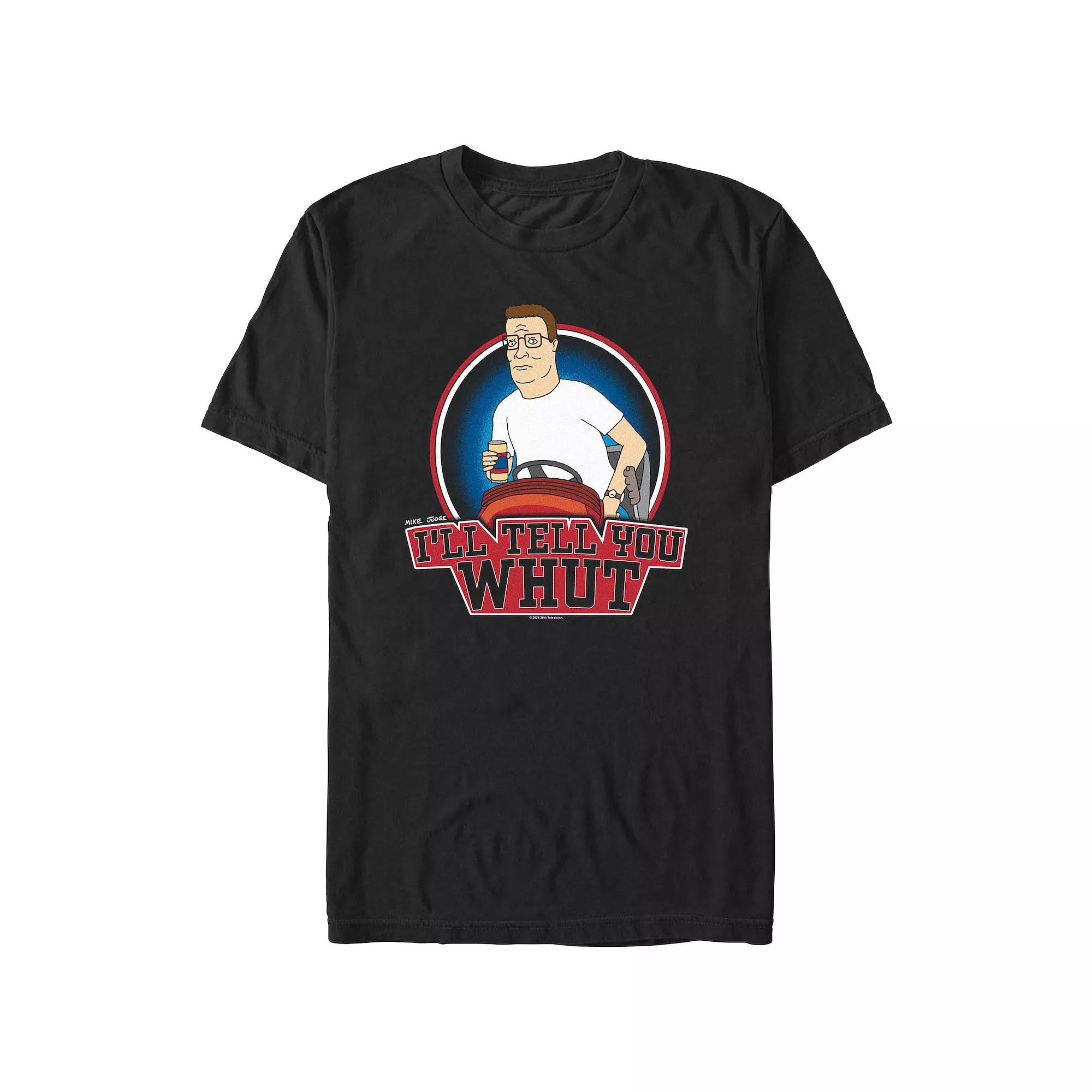 Men's King Of The Hill Hank I'll Tell You Whut Stamp Graphic Tee, Size: XL, Black Product Image