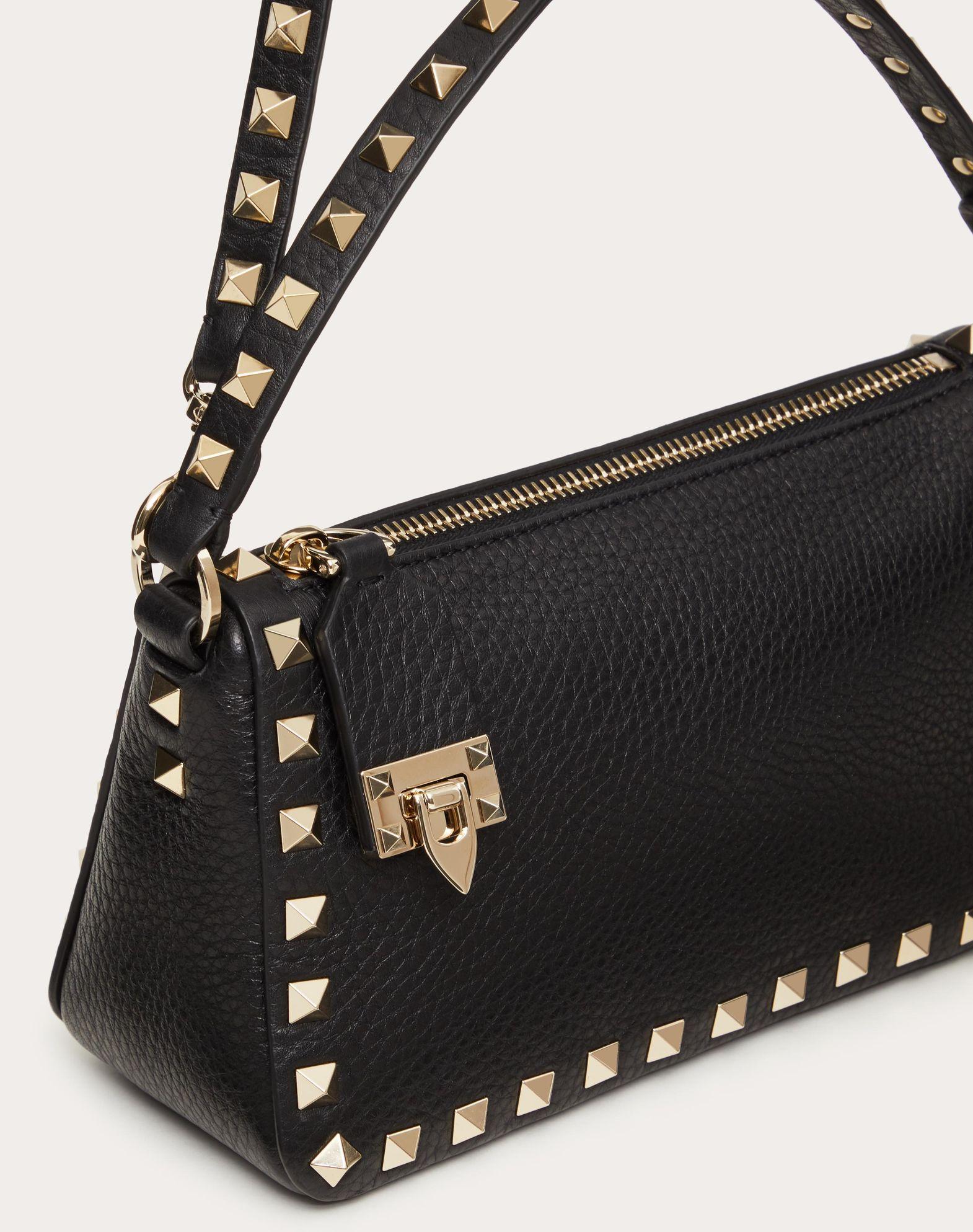 Small Rockstud Grainy Calfskin Crossbody Bag  Product Image