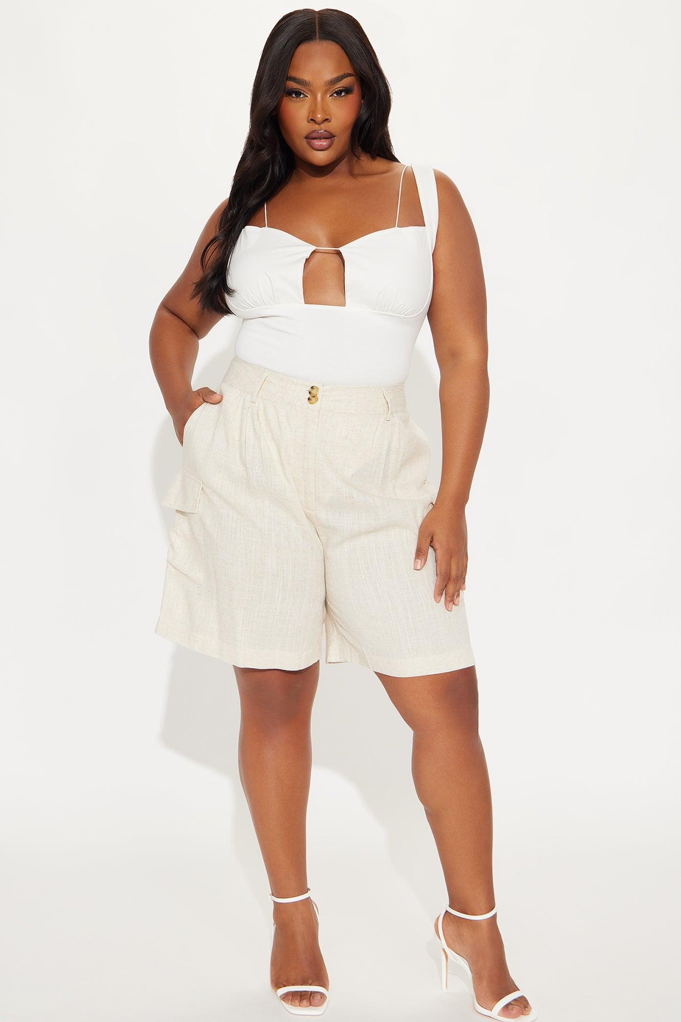 Next To You Linen Short - Khaki Product Image