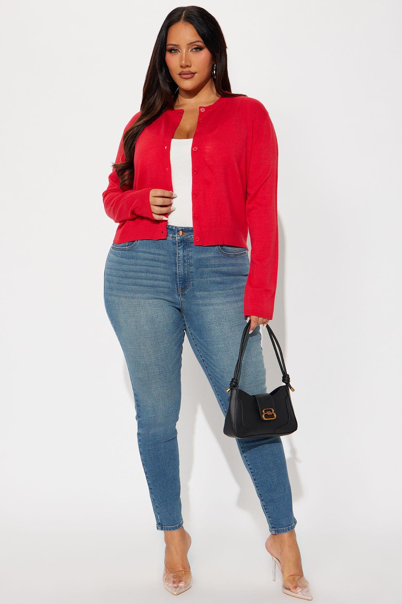 All Time Favorite Cardigan - Red Female Product Image