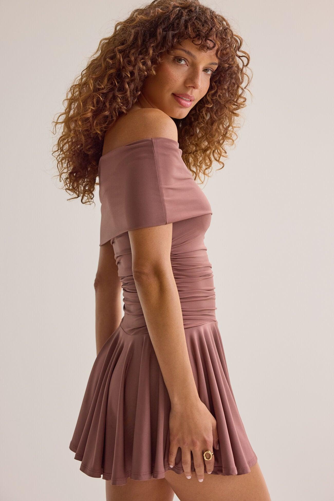 Tae Ruche Mini Dress Product Image