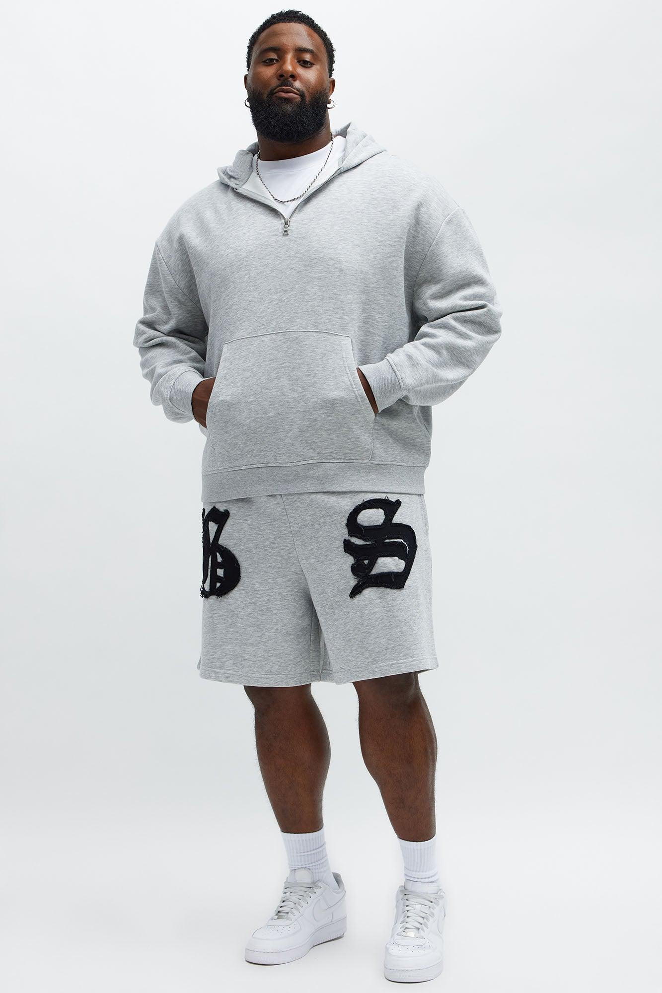 Tyson Quarter Zip Hoodie - Heather Grey Male Product Image
