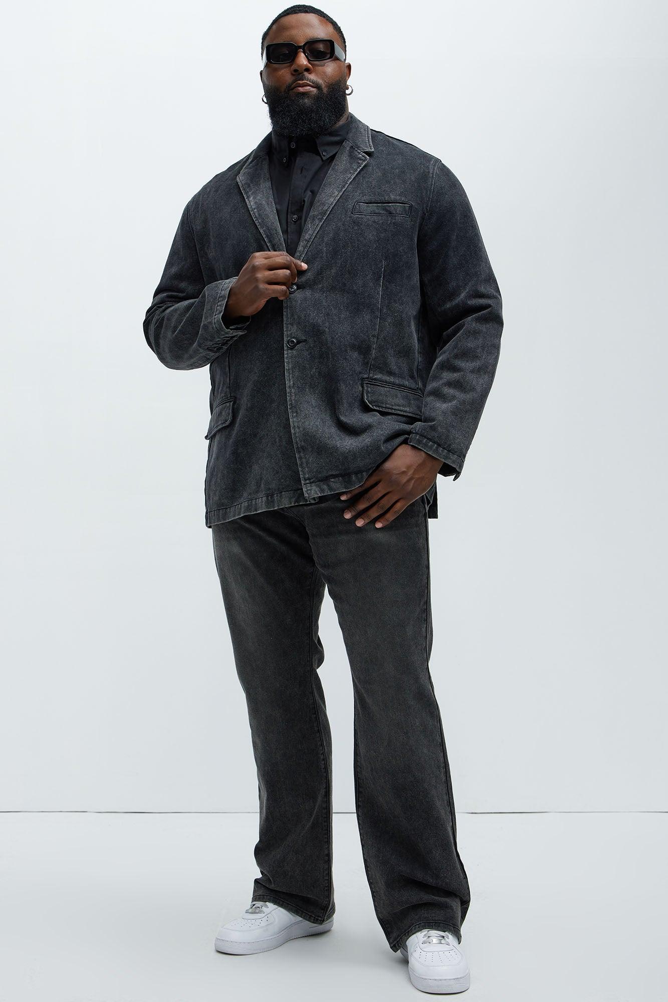 Belle Denim Blazer - Black Wash Product Image