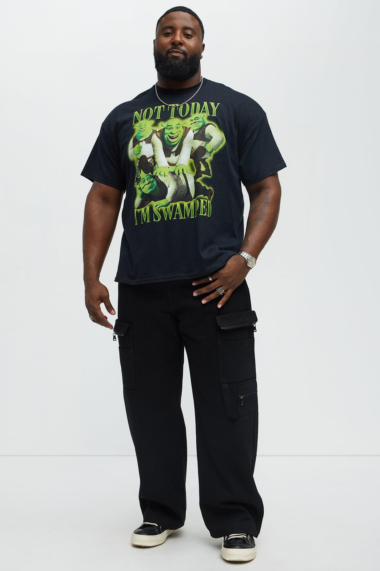 Shrek Can't Today I'm Swamped Short Sleeve Tee - Black Male Product Image