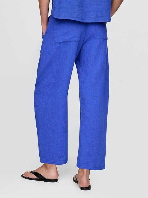 Cotton Gauze Easy Barrel Pants Product Image