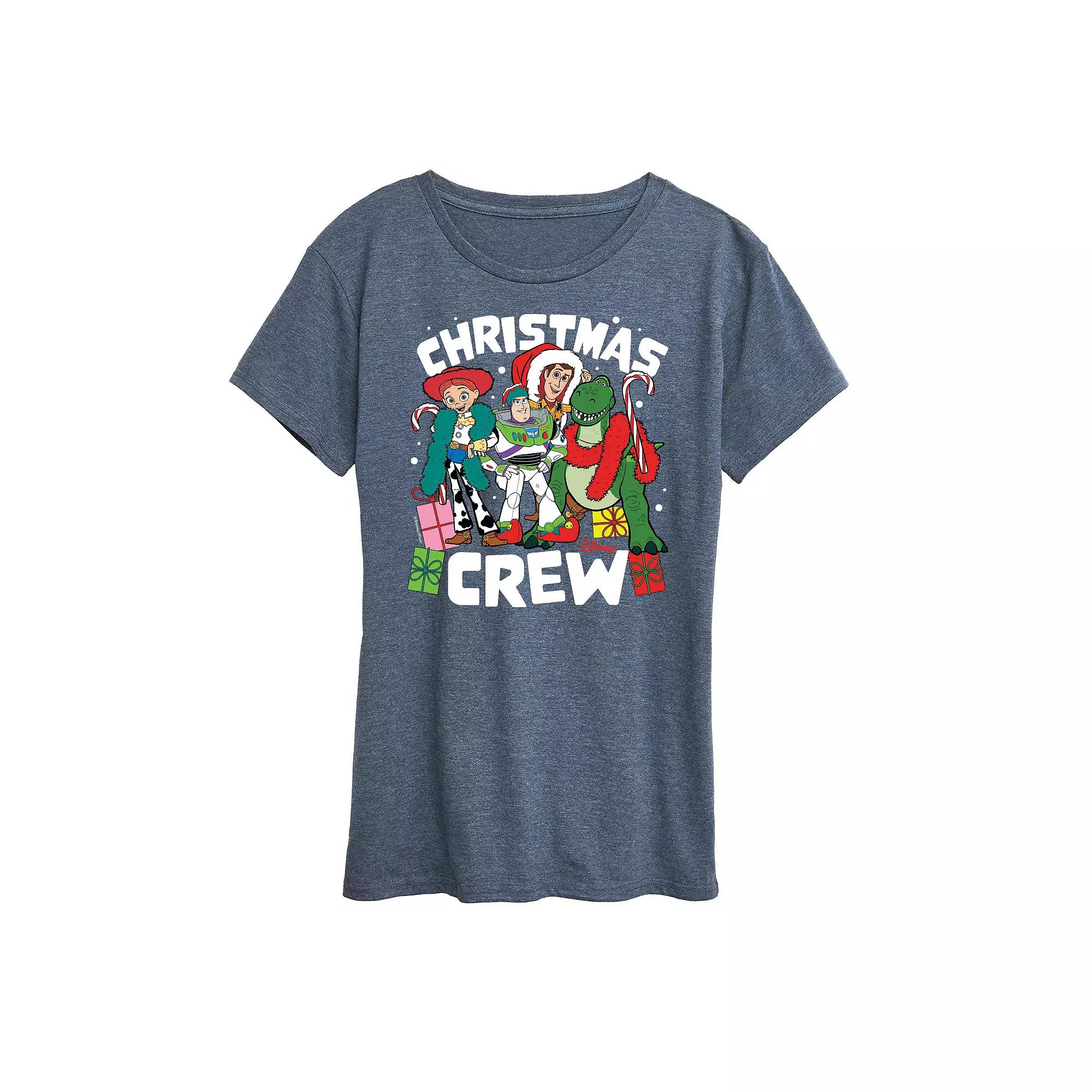 Disney / Pixar's Toy Story Women's Christmas Crew Graphic Tee, Girl's,  Product Image