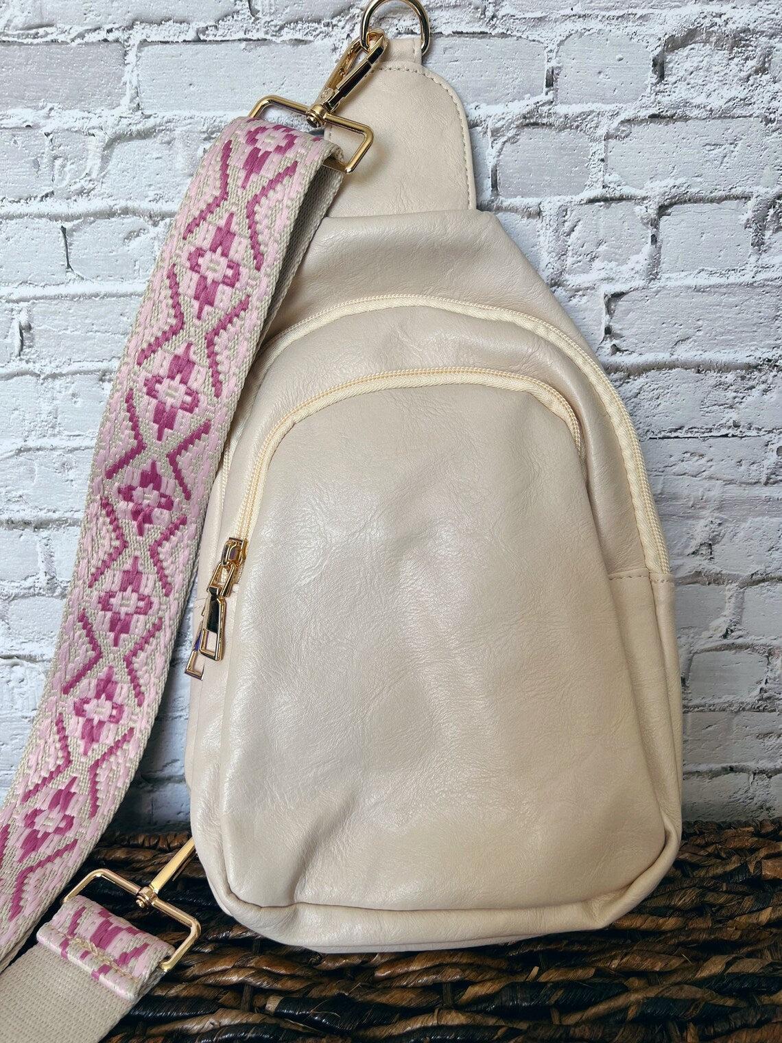 Vegan Leather Crossbody Sling Bag with Credit Card Slots Product Image