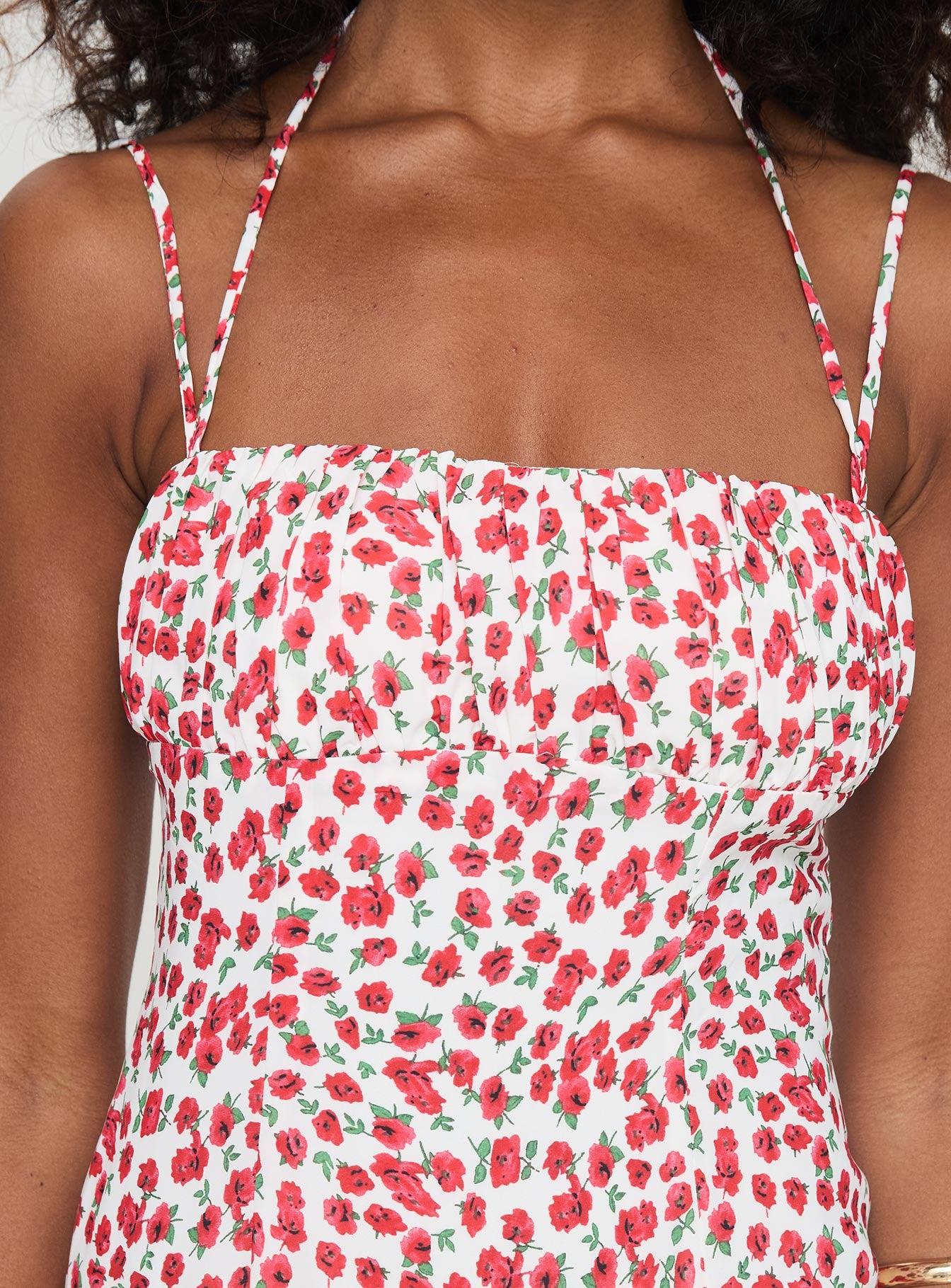 Kish Maxi Dress Red Floral Product Image