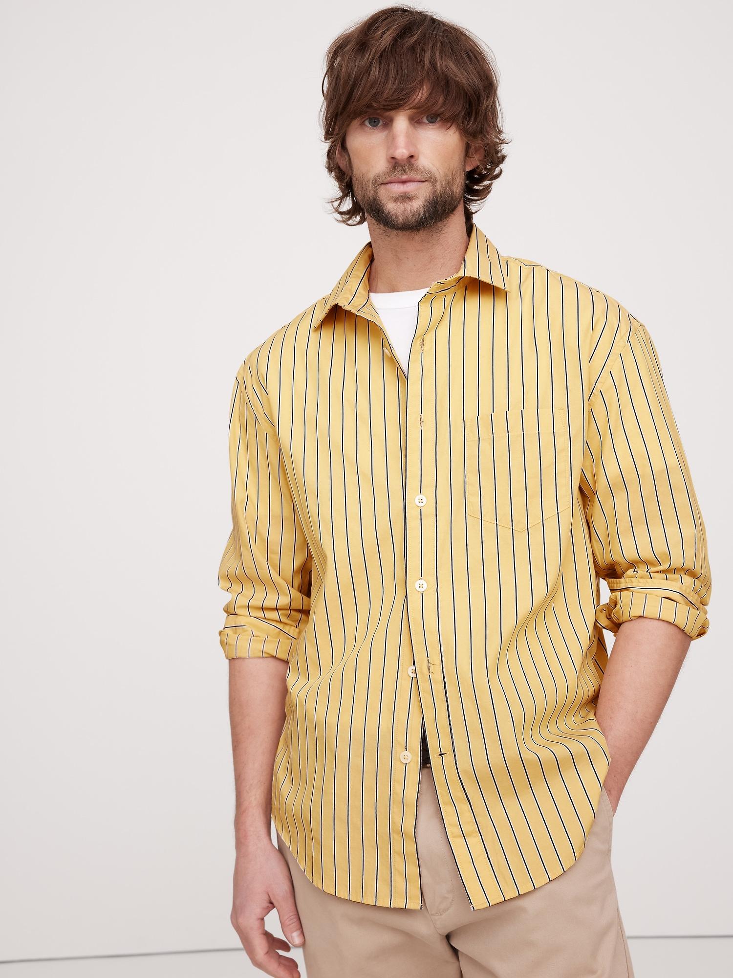 Relaxed-Fit Washed Cotton Poplin Shirt Product Image