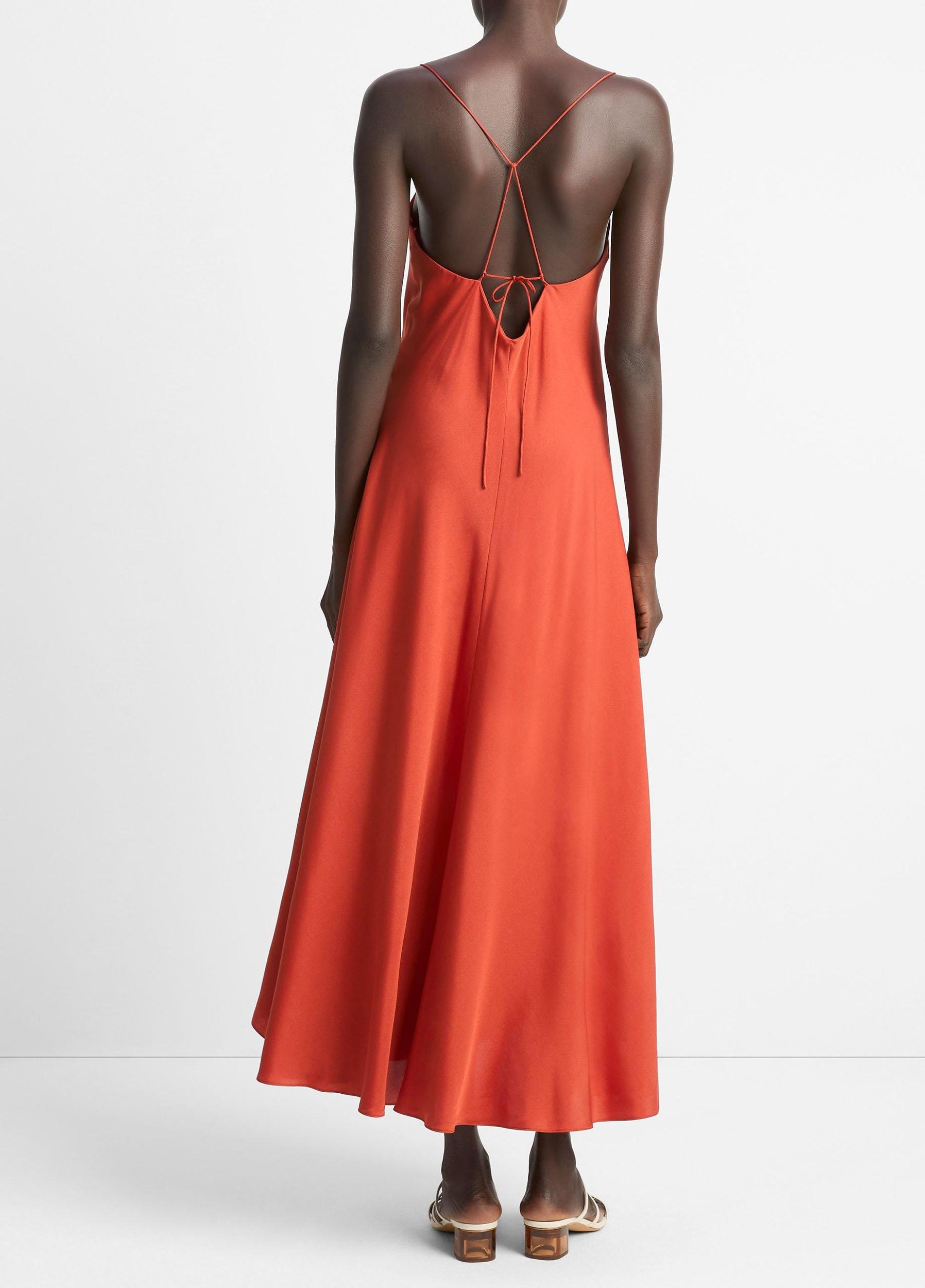 Silk-Blend A-Line Slip Dress Product Image