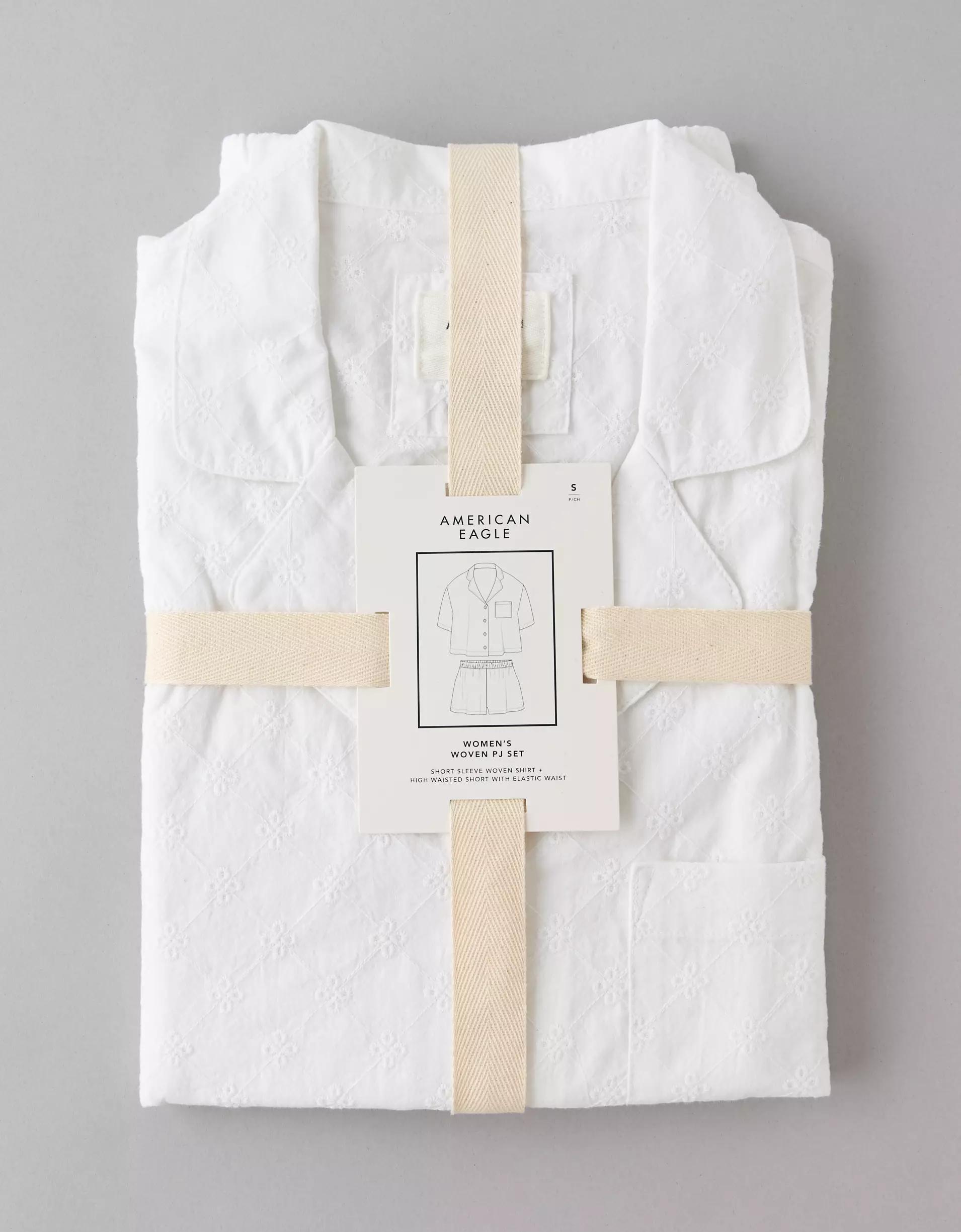 AE Eyelet Button-Up PJ Set Product Image