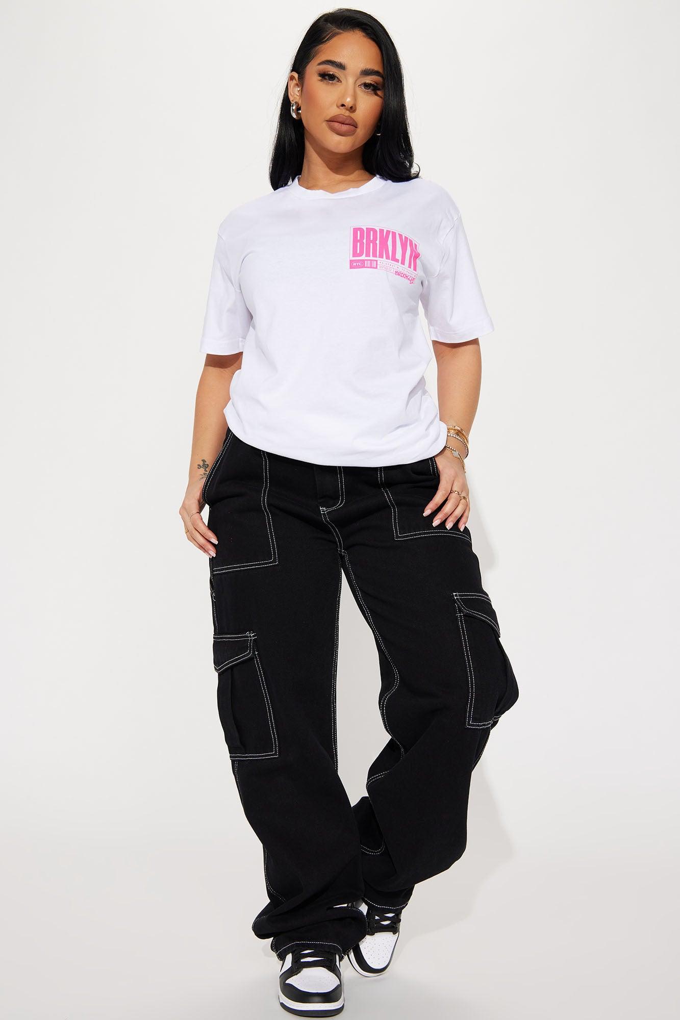 Brooklyn Front And Back Graphic Tee - White Product Image