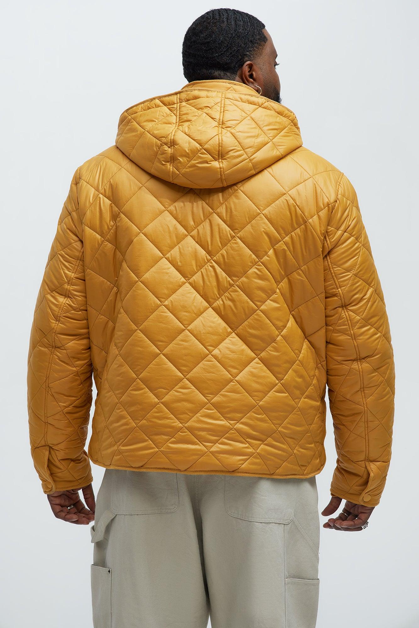 Better By Myself Quilted Jacket - Mustard Product Image