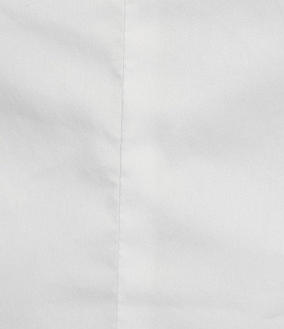 Buru Sweetheart Neck 3/4 Balloon Sleeve Smocked Keyhole Back Bustier Cropped Top Product Image