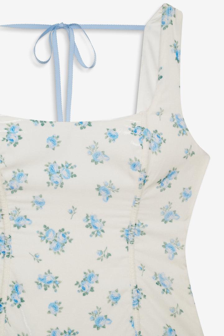 Evelyne Mini Dress — Blue Product Image