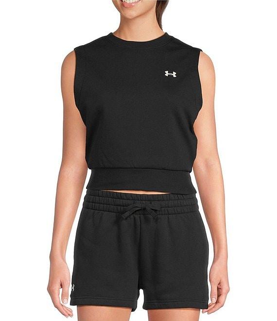 Under Armour Rival Crew Neck Sleeveless Fleece Top Product Image