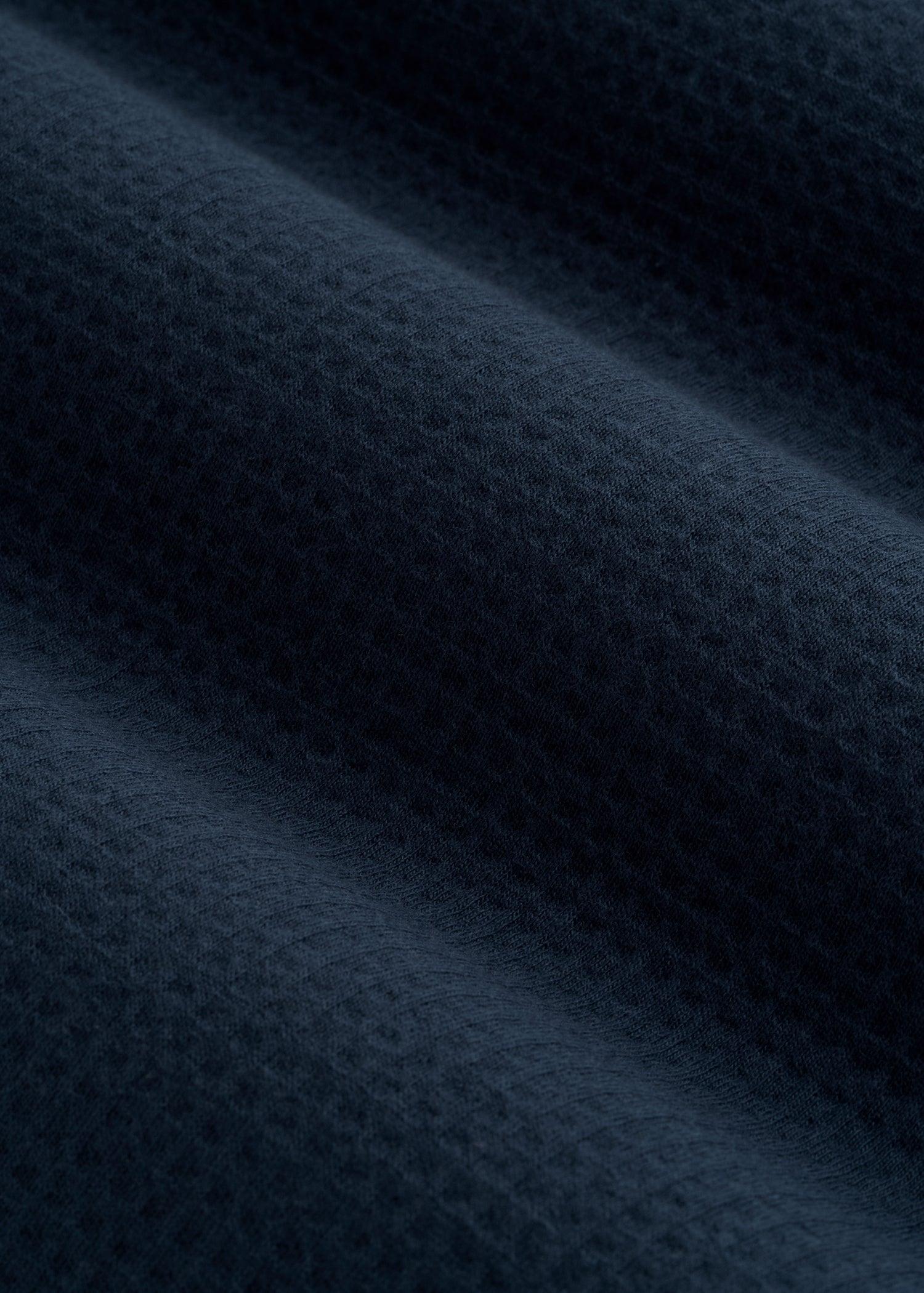 Cloud Knit Waffle Long Sleeve for Tall Men in Navy Blue Male Product Image