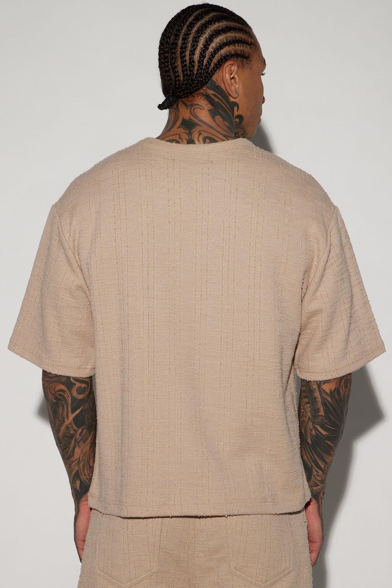Jordan Textured Short Sleeve Tee - Tan Product Image