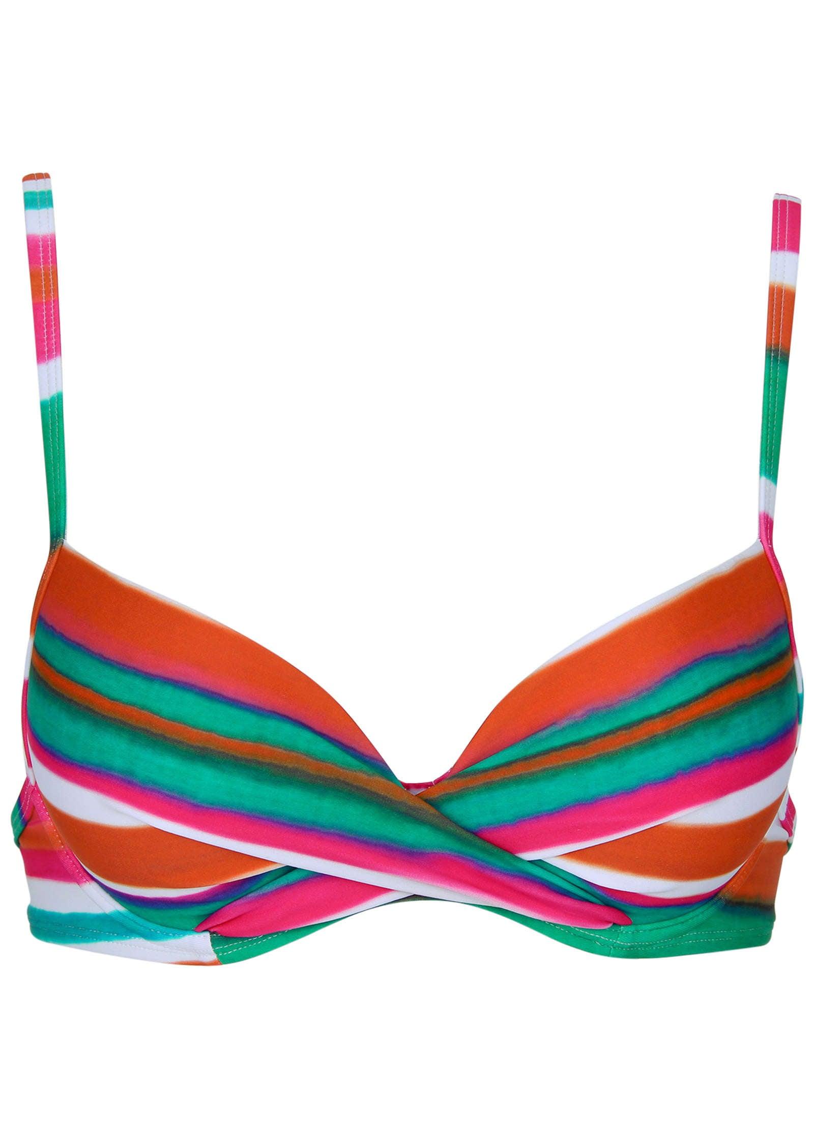 South Beach Push-Up Top - Watercolor Stripe Product Image